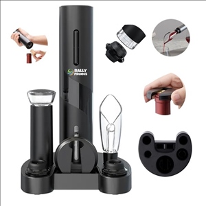 6 Piece Electric Wine Bottle Opener Gift Set